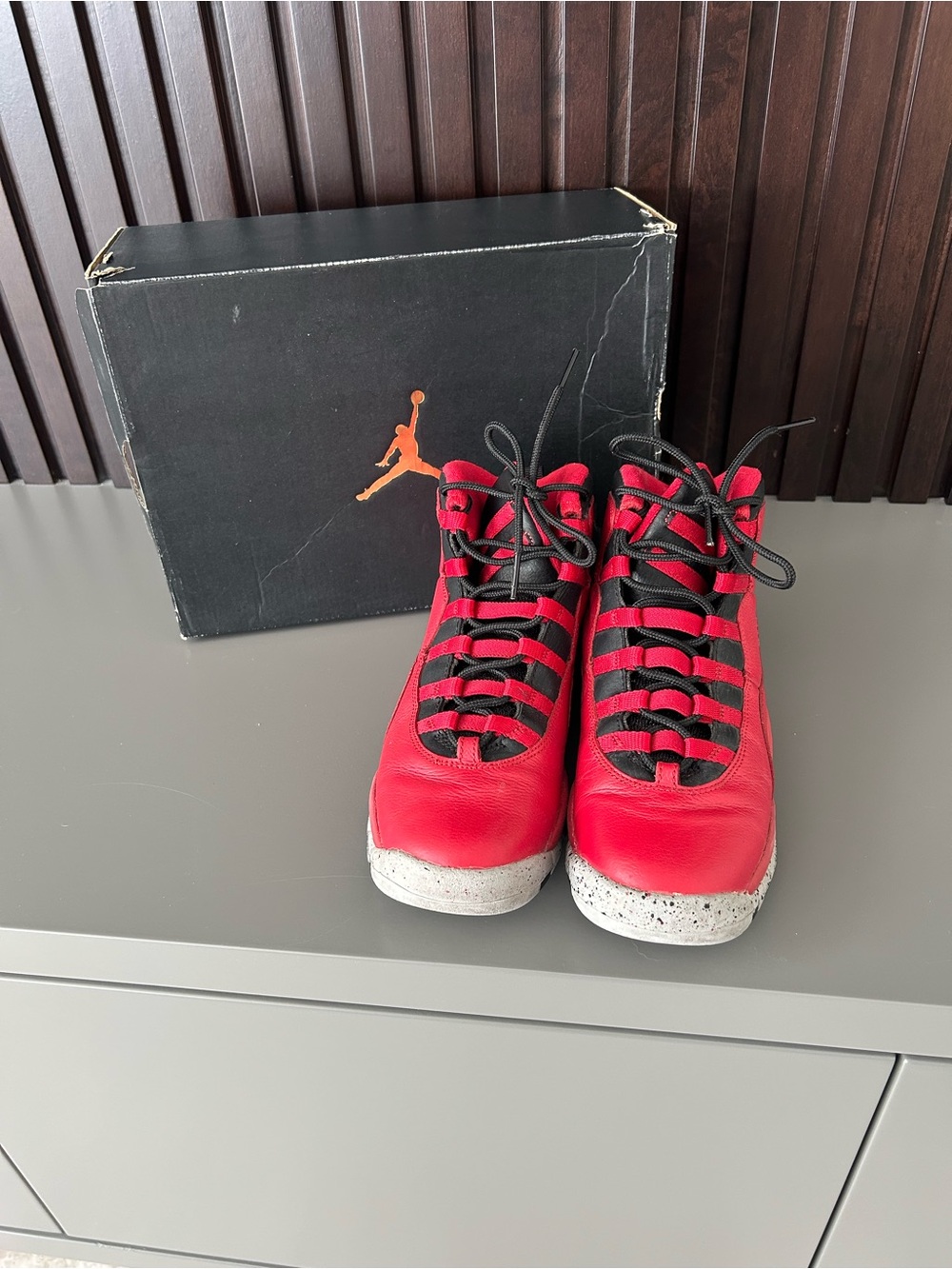 Air Jordan Youth Red Basketball Sneakers - Nike
